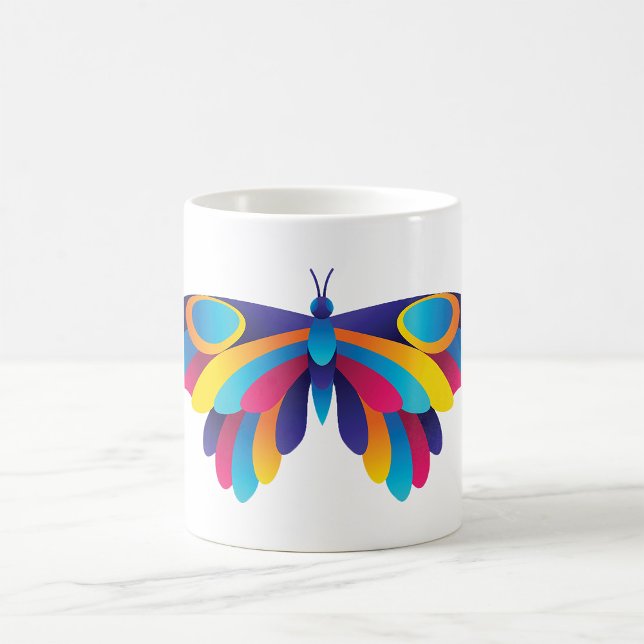 Taza De Café Café de mariposa colorida (Subido por el creador)