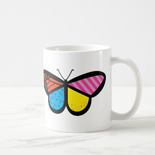 Taza De Café Café de mariposa moderno