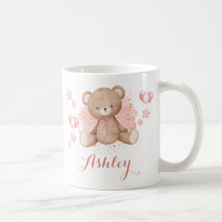 Taza De Café Café de oso rosado personalizado