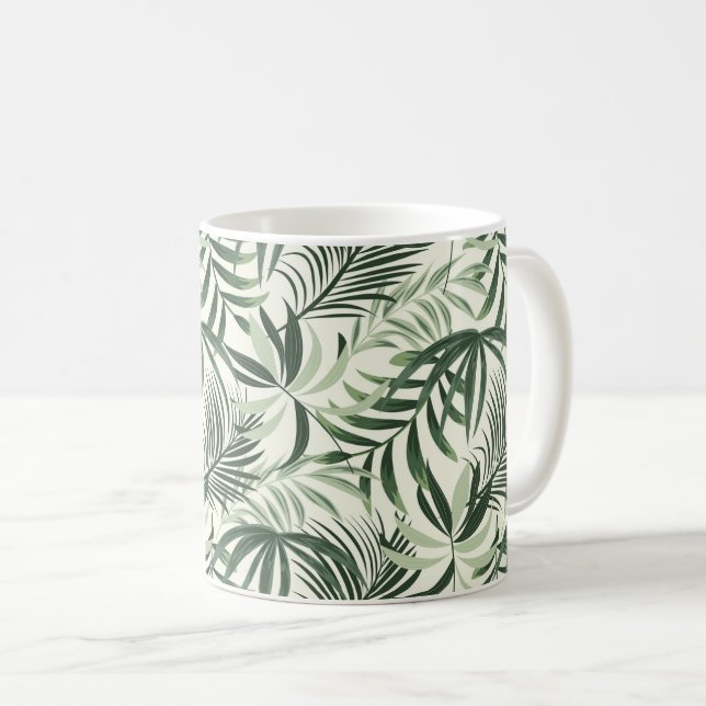 Taza De Café Café de palmas tropicales (Anverso derecho)