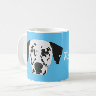 Taza De Café Café de perro dalmatiano con manchas negras