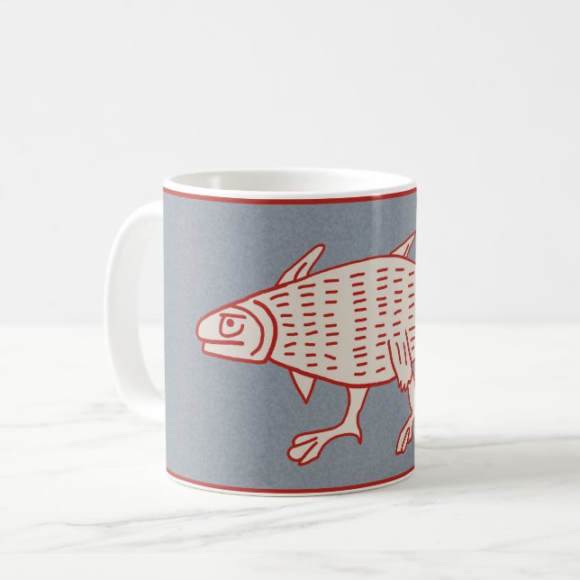 Taza De Café Café de pescado de excursión medieval (Anverso izquierdo)