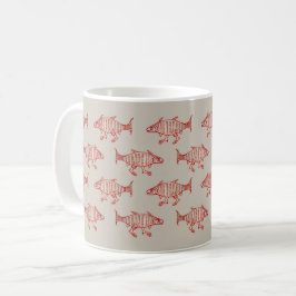 Taza De Café Café de pescado de excursión medieval