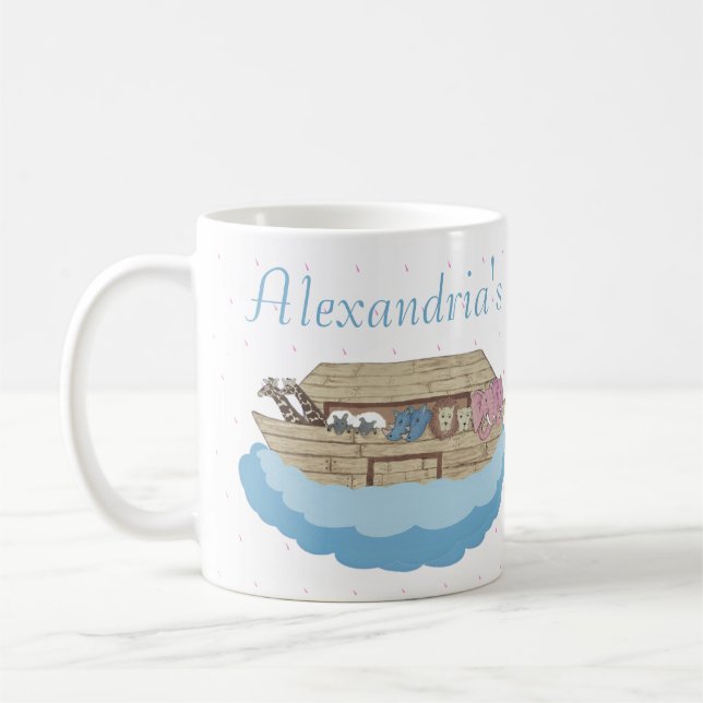 Taza De Café Café de regalo de Baby Shower Arca de Baby Boy Blu (Izquierda)