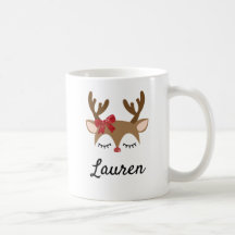 Café de renos para Navidades personalizados
