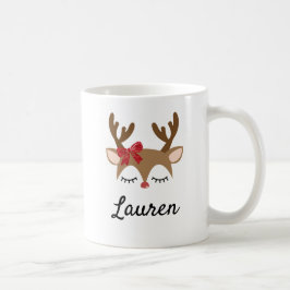Taza De Café Café de renos para Navidades personalizados