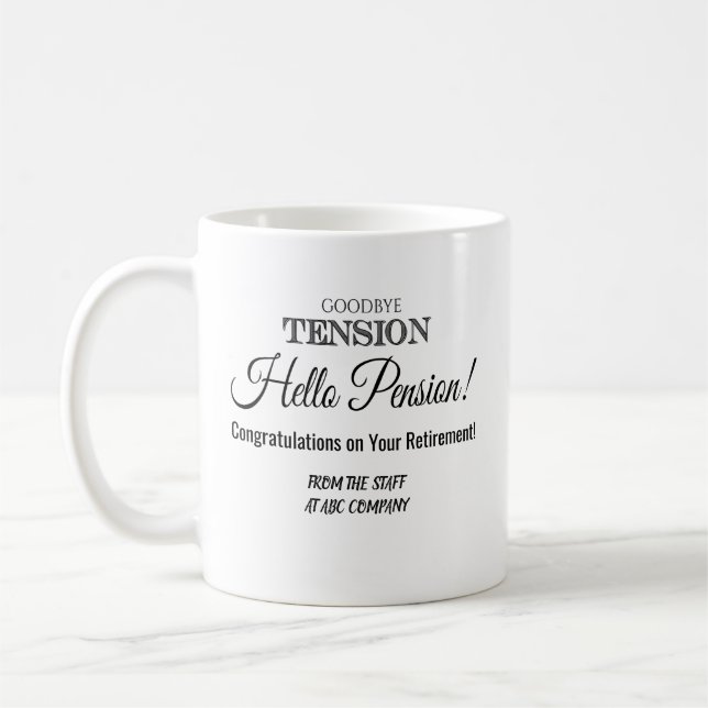 Taza De Café Café de retiro Mug (Izquierda)