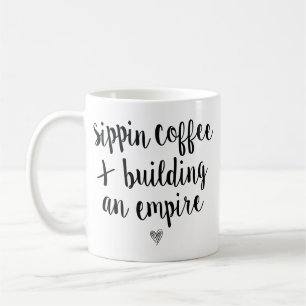 Taza De Café Café de Sippin y construcción de un imperio
