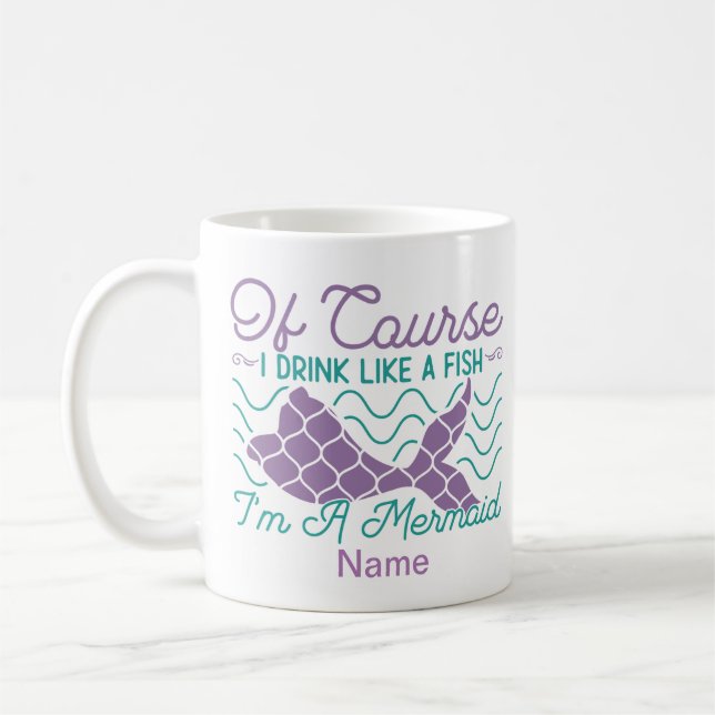 Taza De Café Café de Sirena personalizable (Izquierda)