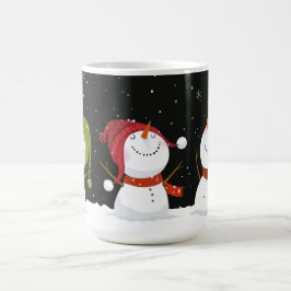 Taza De Café Café de Snowmen lindo