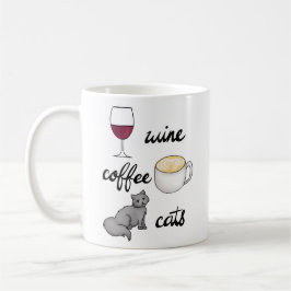 Taza De Café Café de vino Gato Tragón de Gato