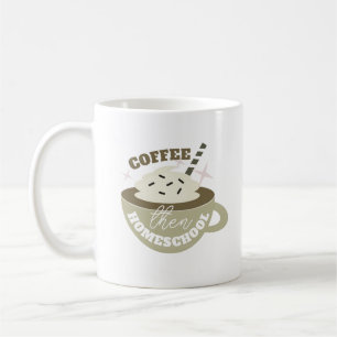 Taza De Café Café De vuelta a la educación en casa