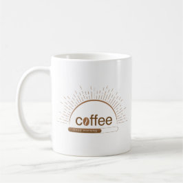 Taza De Café Café del amanecer personalizado con buenas mañanas