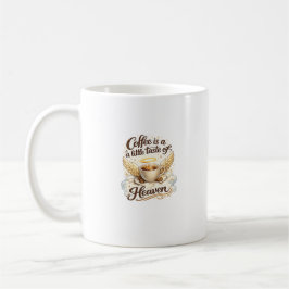 Taza De Café Café Del Cielo Diseño De Cita De Café Angelical