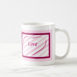 Taza De Café Café del corazón rosado