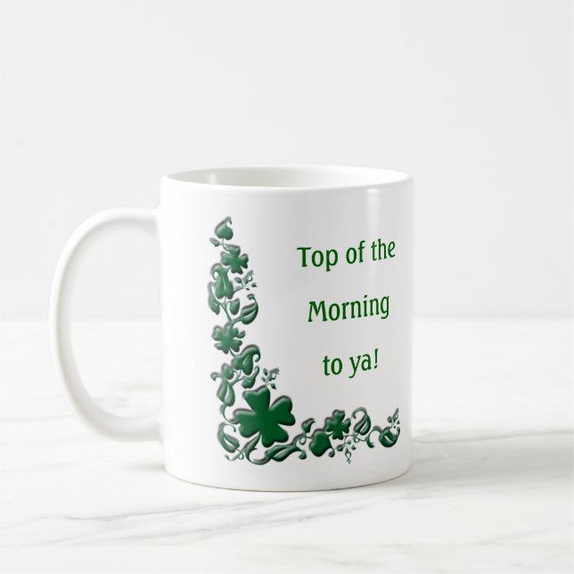 Taza De Café Café del día del St. Patty (Izquierda)