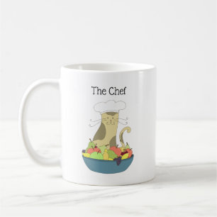 Taza De Café Café del gato del chef Mug