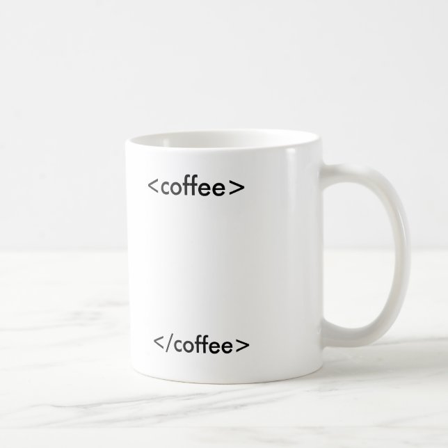 Taza De Café café del HTML (Derecha)