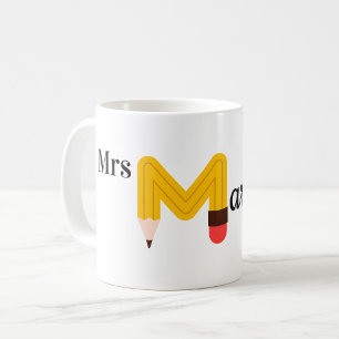 Taza De Café Café del profesor, nombre personalizado,