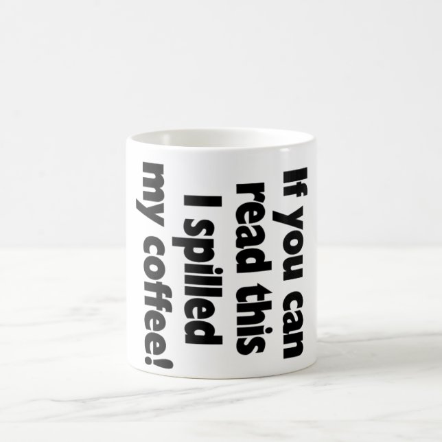 Taza De Café ¡Café derramado! ¡OMG! (Centro)