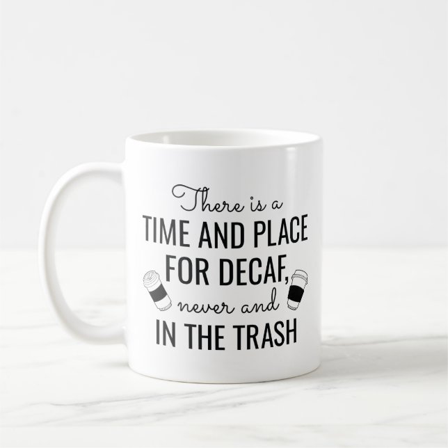 Taza De Café Café Descafeinado (Izquierda)