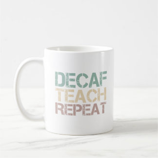 Taza De Café Café Descafeinado Enseña Reír Cita Divertida de Pr