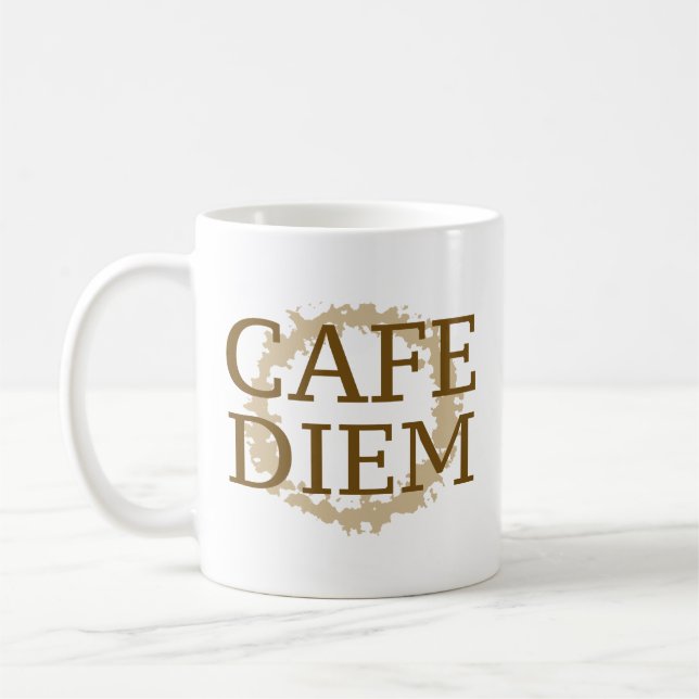 Taza De Café Cafe Diem Coffee Mug (Izquierda)