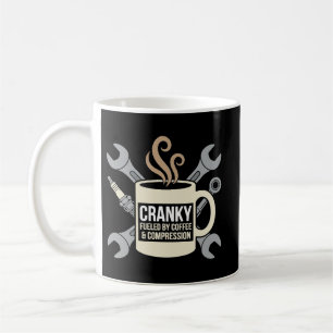 Taza De Café Café divertido Mecánico gruñón Motor Cigüeñal