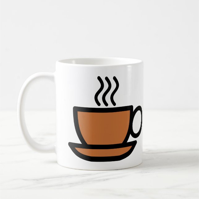 Taza De Café Café Doodle Mug - Caffeine Lover Gift (Izquierda)