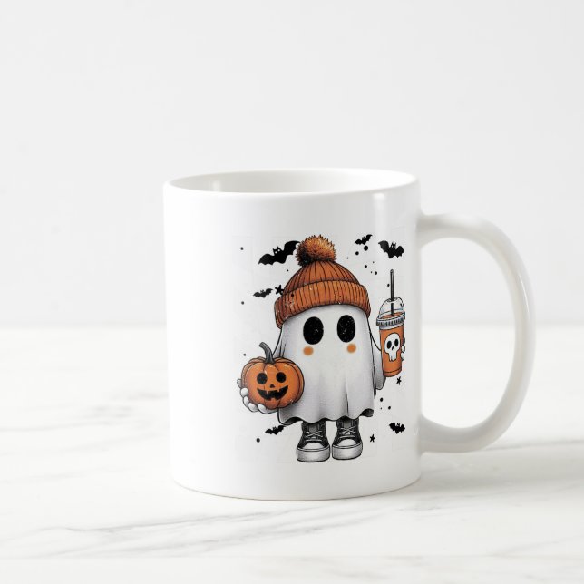 Taza De Café Café dulce para beber fantasma Halloween café fant (Derecha)