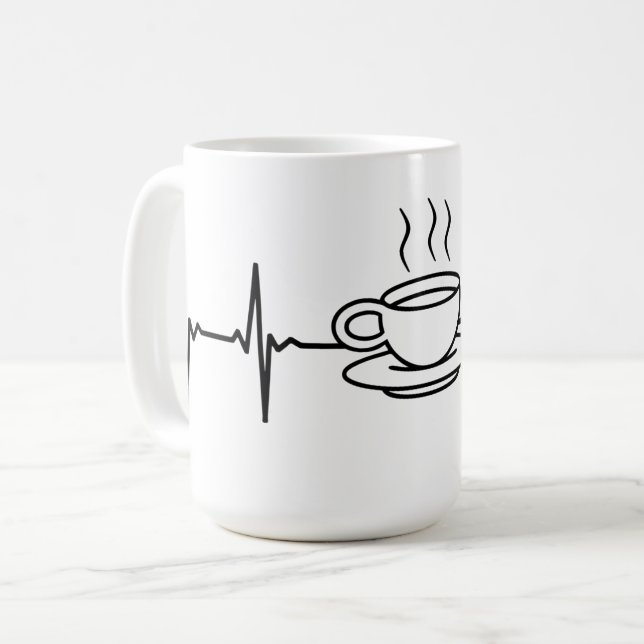 Taza De Café Café EKG (Anverso izquierdo)