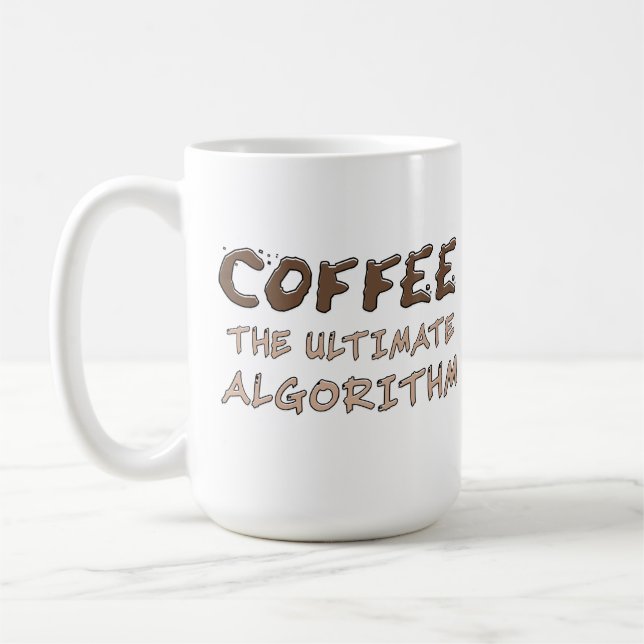 Taza De Café Café El Algoritmo Definitivo Divertido Programador (Izquierda)