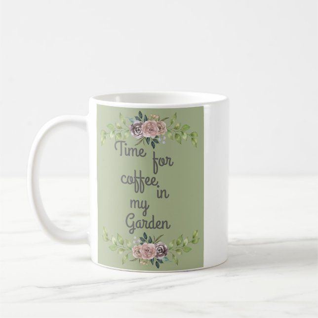 Taza De Café Café En El Jardín Mug (Izquierda)