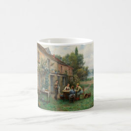 Taza De Café Café en el jardín (paisaje francés)