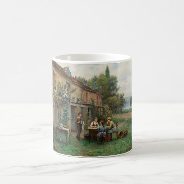 Taza De Café Café en el jardín (paisaje francés) (Centro)