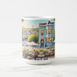 Taza De Café Cafe en el puente Golden Gate de San Francisco