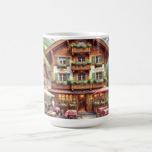 Taza De Café Café en la Suiza Interlaken (Centro)