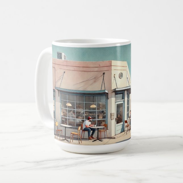 Taza De Café Cafe en Marfa Texas (Anverso izquierdo)