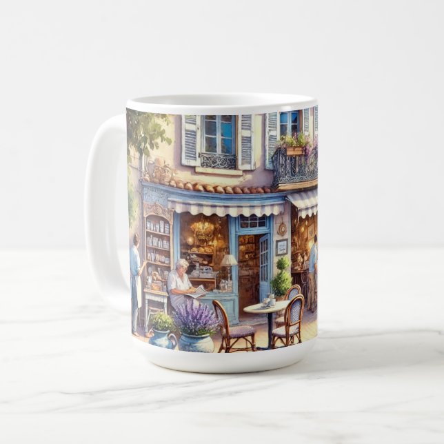Taza De Café Cafe en Marsella, Francia (Anverso izquierdo)