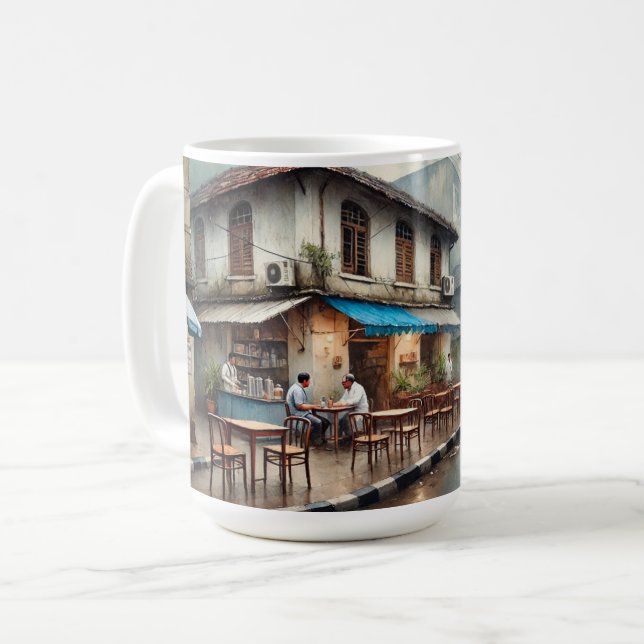 Taza De Café Cafe en Mumbai India (Anverso izquierdo)
