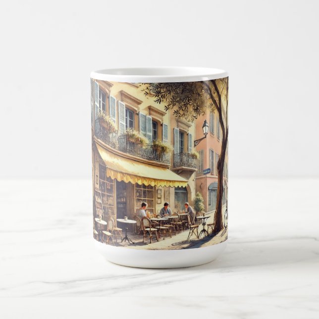 Taza De Café Café en Niza Francia Mug (Centro)