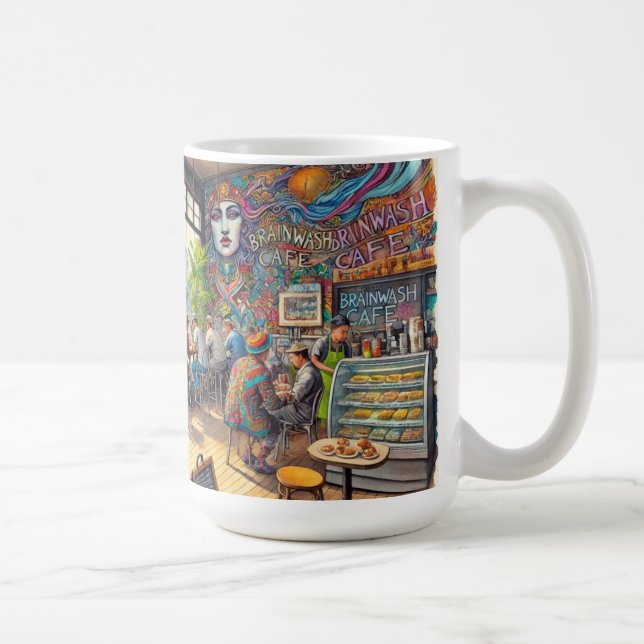 Taza De Café Cafe en San Francisco Mission District Mug (Derecha)