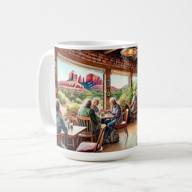 Taza De Café Cafe en Sedona Arizona (Anverso izquierdo)
