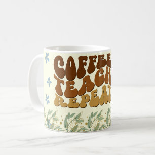Taza De Café "CAFÉ ENSEÑA REPITE" "ASPIRAR para Inspirar"