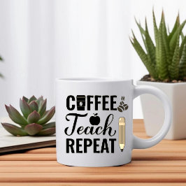 Taza De Café Café, Enseñanza, Repetición - Lápiz de profesores