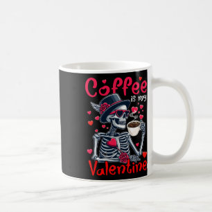 Taza De Café Café Es Mi San Valentín Gafas De Sol Esqueleto Rad