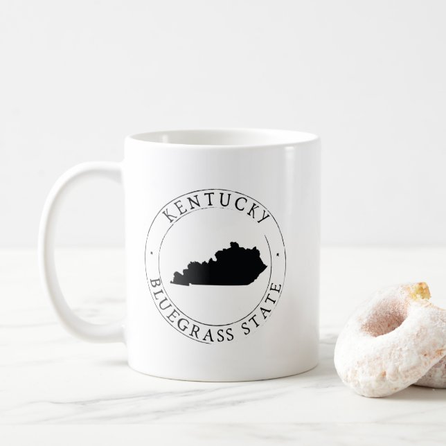 Taza De Café Café estatal Kentucky Blue Grass Mug (Con donut)