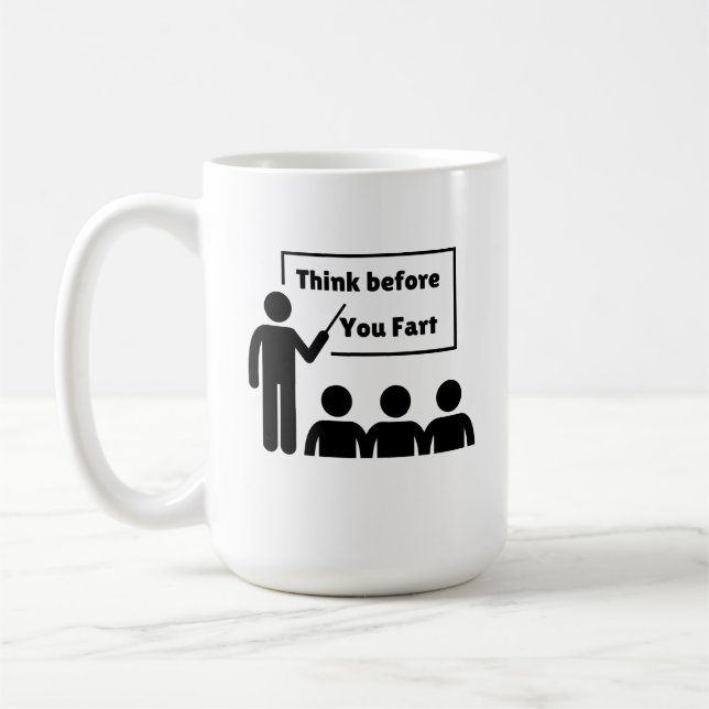 Taza De Café Café Farting humorístico (Izquierda)