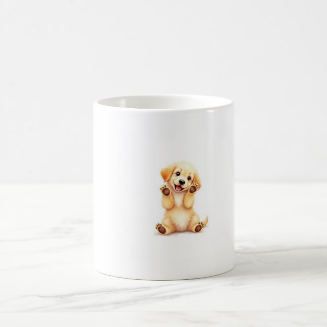 Taza De Café Café Feliz Cachorro Bliss (Centro)