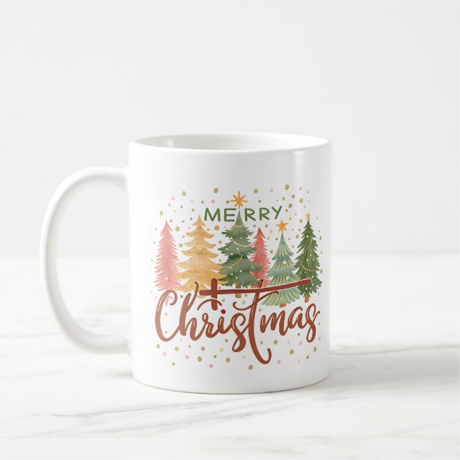 Taza De Café Café Feliz Navidad | Festividad (Izquierda)